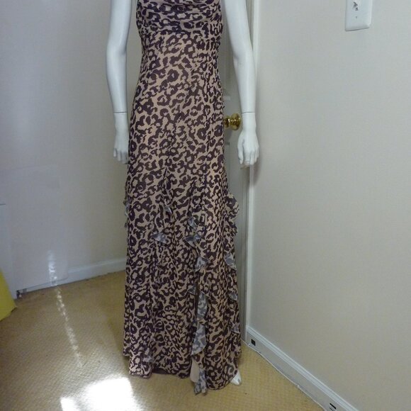 Nicholas Kamila Leopard Print Ruffle Maxi Dress - Picture 3 of 7